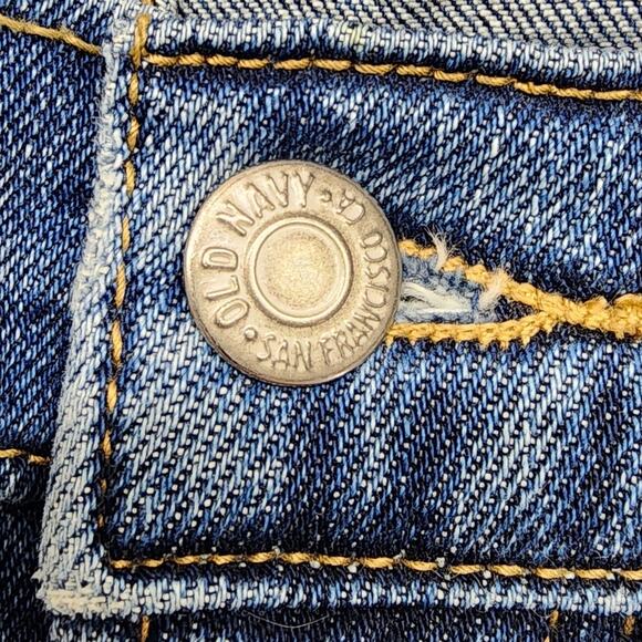 Old Navy Jeans Womens 6 TALL Blue Destroyed Extra High Rise Sky High Straight - Picture 2 of 16